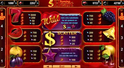 5 Burning Heart by Amusnet