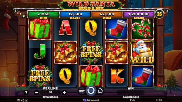 Wild Santa Hold & Hit by Spinomenal