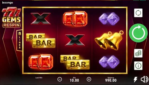 777 Gems Respin by Booongo